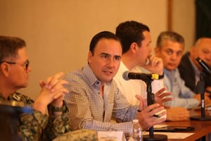Jiménez Salinas agradeció a todas y todos los integrantes de esta mesa por los buenos resultados que se han obtenido.  El gobernador de Coahuila, Manolo