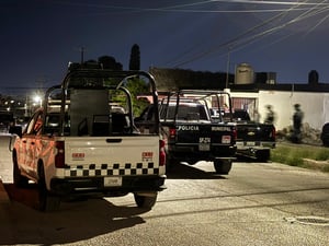 La AIC encabezó el despliegue policíaco.  Un fuerte operativo interinstitucional se llevó a cabo en la colonia Carranza de Monclova,
