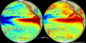 La NOAA advirtió que El Niño evoluciona rápidamente en el Pacífico y podría convertirse en un fenómeno climático históricamente fuerte este