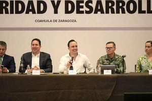 Inicia Gobernador en Saltillo reuniones de los Consejos de Seguridad y Desarrollo Regional.  El gobernador de Coahuila, Manolo Jiménez Salinas, presidió