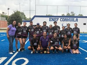 Equipo mixto de la Normal de Monclova suma victorias durante torneo estatal realizado en Saltillo, Coahuila.  El equipo de Tochito Bandera Mixto de la Escuela