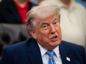 Donald Trump aseguró que Irán nunca tendrá armas nucleares y que el conflicto se resolverá pronto durante un discurso en Nueva York ante simpatizantes.