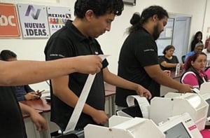 Como parte de las acciones previas a la Jornada Electoral del 7 de junio, autoridades electorales federales finalizaron en Coahuila la preparación de urnas