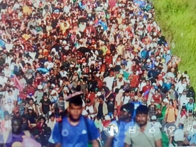 Miles de venezolanos van a la frontera de Coahuila