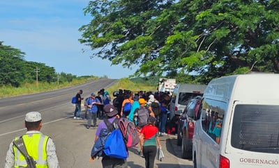 Dos caravanas de migrantes partirán de Chiapas este martes