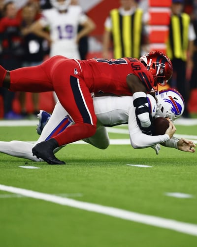 Texans derrotan a Bills 23-19 en defensiva férrea de la Semana 12