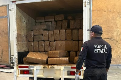 Aseguran cargamento de marihuana en filtro de la Policía Estatal en la Saltillo–Matamoros