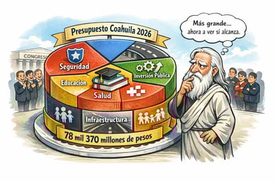 Caricatura editorial - Entre cifras y prioridades