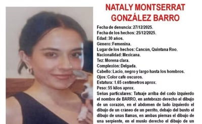 Encuentran sin vida a Nataly Montserrat en área verde de Cancún