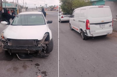 Accidente vehicular deja solo daños materiales en la colonia Chinameca