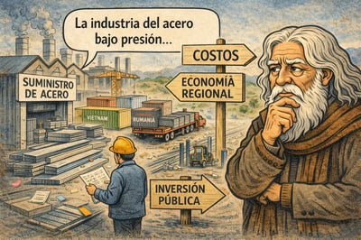Caricatura editorial - Costos controlados, retos abiertos