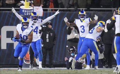 Los Rams van a la Final: vencieron 20-17 a los Chicago Bears
