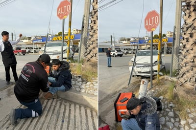 Repartidor de Didi resulta lesionado en accidente vial