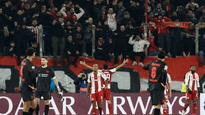 Victoria crucial de Olympiacos en Champions: 2-0 sobre Leverkusen