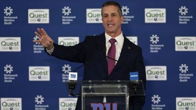 John Harbaugh es presentado como nuevo entrenador de New York Giants