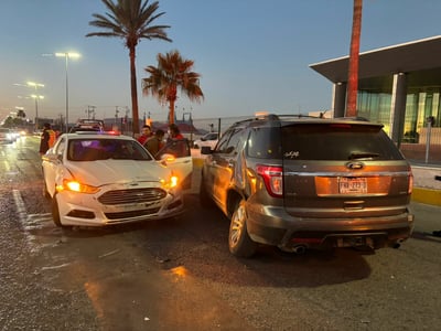 Mujer ignoró alto y protagonizó un fuerte choque al norte de Monclova