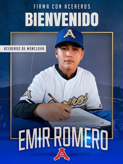 Acereros de Monclova ficha al prospecto sinaloense Manuel Romero