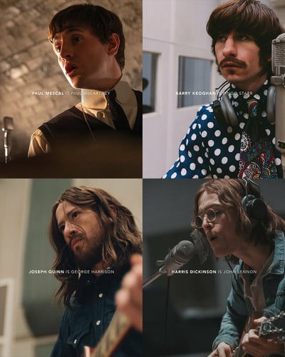 Revelan las primeras imágenes de las películas de 'The Beatles'