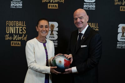 Sheinbaum garantiza que el Mundial se jugará en México