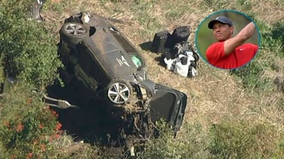 Tiger Woods libre bajo fianza tras su cuarto accidente automovilístico