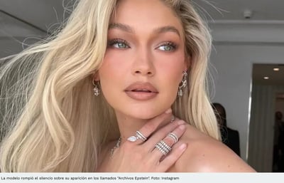 Gigi Hadid reacciona tras aparecer en los archivos de Jeffrey Epstein