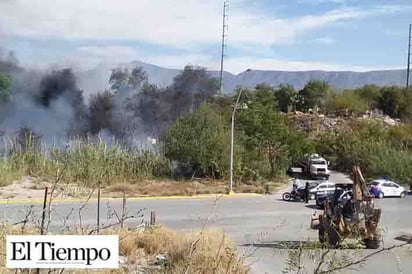 SE INCENDIA PAZTIZAL EN EL RIO MONCLOVA.