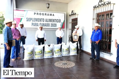 Recibe el campo toneladas  de suplemento alimenticio