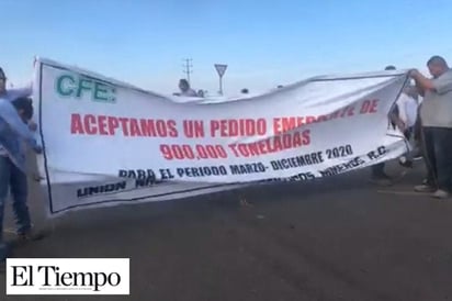 Cierran la carretera 57 por  la crisis en la Carbonífera