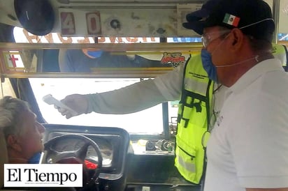 ‘Choferes’ del transporte público  operan con  menos de 36 grados