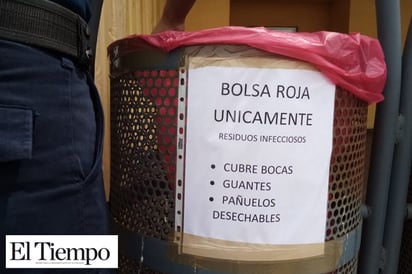 Colocan bolsas para depositar  Residuos Bilógicos Infecciosos