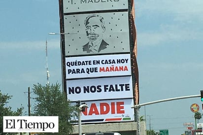 Instalan mensaje en el  monumento a Madero