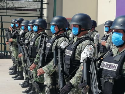 Llegó la guardia nacional a Castaños