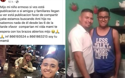 Buscan a joven de 17 años desaparecido en Monclova