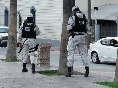 Vigila la zona centro la Guardia Nacional