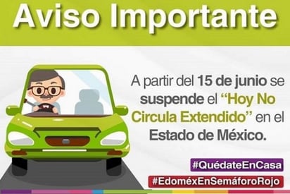 Hoy termina No Circula extendido en CDMX y Edomex