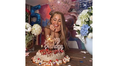 Danna Paola celebra sus 25 años en día de sismo y con lluvia