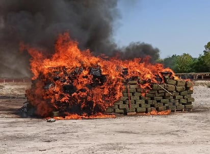 Incineran más de cinco toneladas de marihuana 