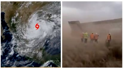 Durante su paso por frontera 'Hanna' tira muro de Trump