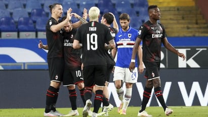 Milán logra derrotar al Sampdoria