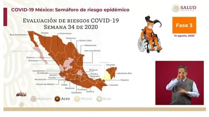 Campeche, primer estado que pasa a color amarillo en semáforo de COVID-19; Coahuila está en naranja