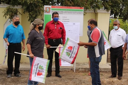 Banderazo a obras en Pueblo Nuevo 