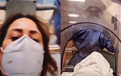 Andrea Legarreta muestra cómo el coronavirus ha afectado sus pulmones