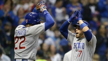 Heyward y Vargas pegan jonrones contra los Cerveceros