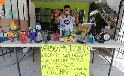 Niño vendía sus juguetes para comprarse una tablet