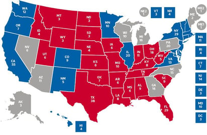 Los estados de EU que aún cuentan los votos 