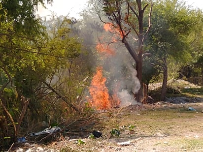 Incendio en arroyo