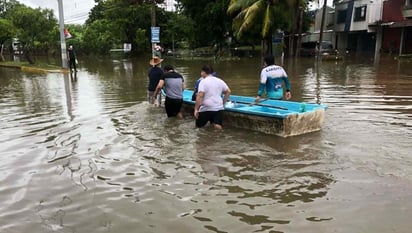 Tabasco y Chiapas, bajo el agua tras lluvias 