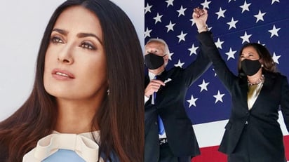 Salma Hayek ve a Biden como el calificado para 'derribar muros'