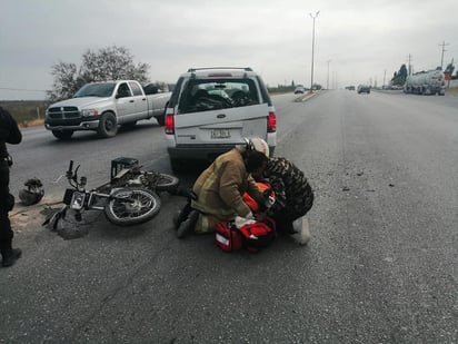 Atropellan a motociclista en Castaños