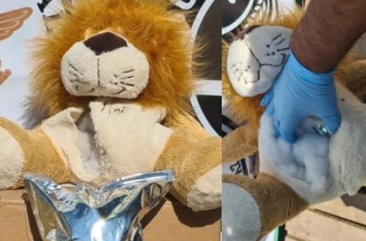 Hallan marihuana dentro de un león de peluche en Guadalajara: El juguete iba a ser enviado por paquetería a Michoacán